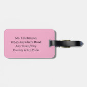 Modern Black Floral Wreath Split Monogram "X" Bagagelabel (Achterkant horizontaal)