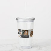 Modern Black | Foto van collage | Pap Best Gift Acryl Drinkbeker (Voorkant)