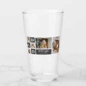 Modern Black | Foto van collage | Pap Best Gift Glas (Voorkant)