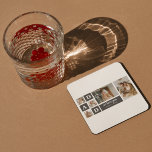 Modern Black | Foto van collage | Pap Best Gift Kartonnen Onderzetters<br><div class="desc">Een collage foto is een geweldig cadeauidee voor elke vader die graag aan de goede tijden denkt met familie en vrienden. Dit type foto bevat een collectie foto's die creatief zijn gerangschikt en samen worden weergegeven, vaak in een thema of lay-out die de persoonlijkheid of belangen van de ontvanger weerspiegelt.Een...</div>