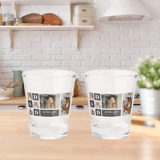 Modern Black | Foto van collage | Pap Best Gift Shot Glas