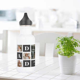 Modern Black   Foto van collage   Pap Best Gift Waterfles