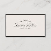 Modern Black Frame with Social Media Icons Visitekaartje (Voorkant)