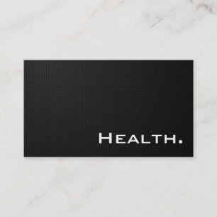 Modern Black Front en Back-Health Professional Visitekaartje