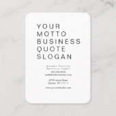 Modern Black Geometrical Shapes Faux Gold Visitekaartje (Achterkant)