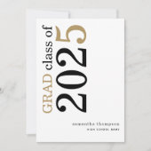 Modern Black Gold 2025 Afstuderen aangekondigd Aankondiging (Voorkant)