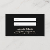 Modern Black & Gold Beauty Salon Referral (Achterkant)