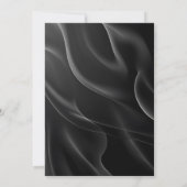 Modern black & Gold Birthday Invitation Kaart (Achterkant)