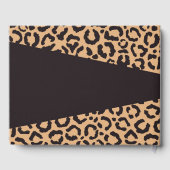 Modern Black Gold Cheetah Leopard Animal Print Gastenboek (Achterkant)