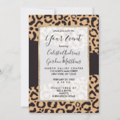Modern Black Gold Cheetah Leopard Animal Print Kaart (Voorkant)