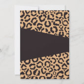 Modern Black Gold Cheetah Leopard Animal Print Kaart (Achterkant)