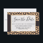 Modern Black Gold Cheetah Leopard Animal Print Save The Date<br><div class="desc">Dit moderne en trendy patroon is perfect voor de hedendaagse fashionista. Het is voorzien van een zwart en goudtoonaangevend, met de hand getekend lak-kathedah dierpringspatroon en een eenvoudige zwarte geometrische vorm. Het is meisje, uniek en modieus. ***BELANGRIJKE NOTA VAN HET ONTWERP: Voor om het even welk verzoek van het douaneontwerp...</div>