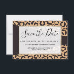 Modern Black Gold Cheetah Leopard Animal Print Save The Date<br><div class="desc">Dit moderne en trendy patroon is perfect voor de hedendaagse fashionista. Het is voorzien van een zwart en goudtoonaangevend, met de hand getekend lak-kathedah dierpringspatroon en een eenvoudige zwarte geometrische vorm. Het is meisje, uniek en modieus. ***BELANGRIJKE NOTA VAN HET ONTWERP: Voor om het even welk verzoek van het douaneontwerp...</div>