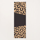Modern Black Gold Cheetah Leopard Animal Print Yogamat (Achterkant)