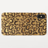 Modern Black Gold Foil Cheetah Animal Pattern Case-Mate iPhone Case (Achterkant (horizontaal))