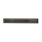 Modern Black & Gold Foil-effect Weddenschap (Individueel)