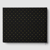 Modern Black & Gold Foil-effect Weddenschap Gastenboek (Achterkant)