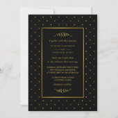 Modern Black & Gold Foil-effect Weddenschap Kaart (Voorkant)