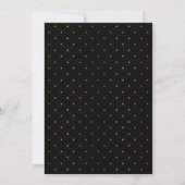 Modern Black & Gold Foil-effect Weddenschap Kaart (Achterkant)