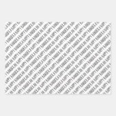 Modern Black & Gold Happy Hanukkah Trees Inpakpapier Vel (Voorkant)