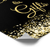 Modern Black Gold Kaarten en Gifts Poster (Hoek)