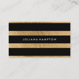 Modern Black Gold Luxe Visitekaartje, folie Visitekaartje