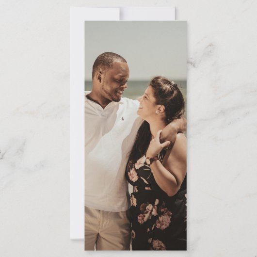 Modern Black Gold Sporty Wedding Save the Date (Achterkant)