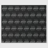 Modern Black Graduation Year Custom Gift Cadeaupapier (Vlak)