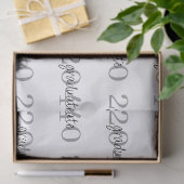 Modern Black Graduation Year Custom Gift Tissuepapier (Geschenk)