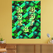 Modern-BLACK-GREEN-BLUE-YELLOW-Zeer mooi Canvas Afdruk (Insitu (Woonkamer))