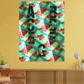 Modern - BLACK-GREEN-YELLOW-Zeer mooi Canvas afdru (Insitu (Woonkamer))