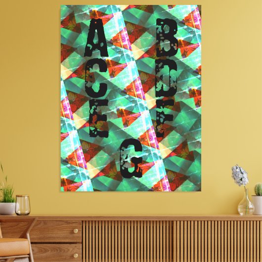 Modern - BLACK-GREEN-YELLOW-Zeer mooi Canvas afdru (Insitu (Woonkamer))