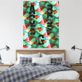 Modern - BLACK-GREEN-YELLOW-Zeer mooi Canvas afdru (Insitu (Slaapkamer))