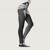 Modern Black Grey Bow Stijlvol Leggings (Rechts)