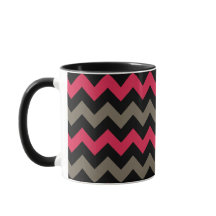 Modern Black Grey Chevron Pattern