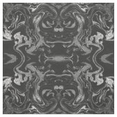 Modern Black Grey Silver Glitter Marble Stof (Swatch)