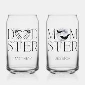 Modern Black Halloween Scary Horror Mama Naam van  Blikvorm Glas (Voorkant)