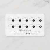 Modern Black Homemade Bakery Loyalty Card Visitekaartje (Achterkant)