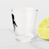 Modern Black Horse Silhouette Shot Glas (Rechts)