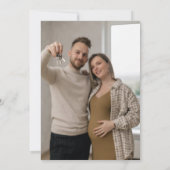 Modern Black Housewarming Invitation Kaart (Achterkant)