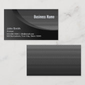 Modern Black Industrial Music Arranger Visitekaartje (Voorkant / Achterkant)
