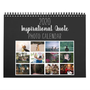 Modern Black Inspirerend Quote 2020 Foto Kalender
