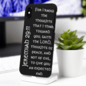 Modern Black Jeremiah 29:11 Bijbelversie Case-Mate iPhone Case
