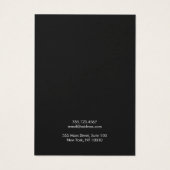 Modern Black Jewelry Designer die een weergavekaar Visitekaartje (Achterkant)