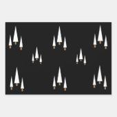 Modern Black Joyful Farmhouse kerst Inpakpapier Vel (Voorkant)