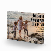 Modern Black Kids Names Simple Best Mama Ever Fotoblokken (Rechts)