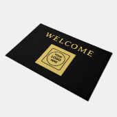 Modern Black Logo Business doormat Deurmat (Schuin)