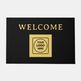 Modern Black Logo Business doormat Deurmat
