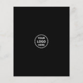 Modern Black Logo Marketing Creatief Bedrijf Flyer (Achterkant)