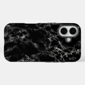 Modern Black Marble Stone Case-Mate iPhone Case (Achterkant (horizontaal))